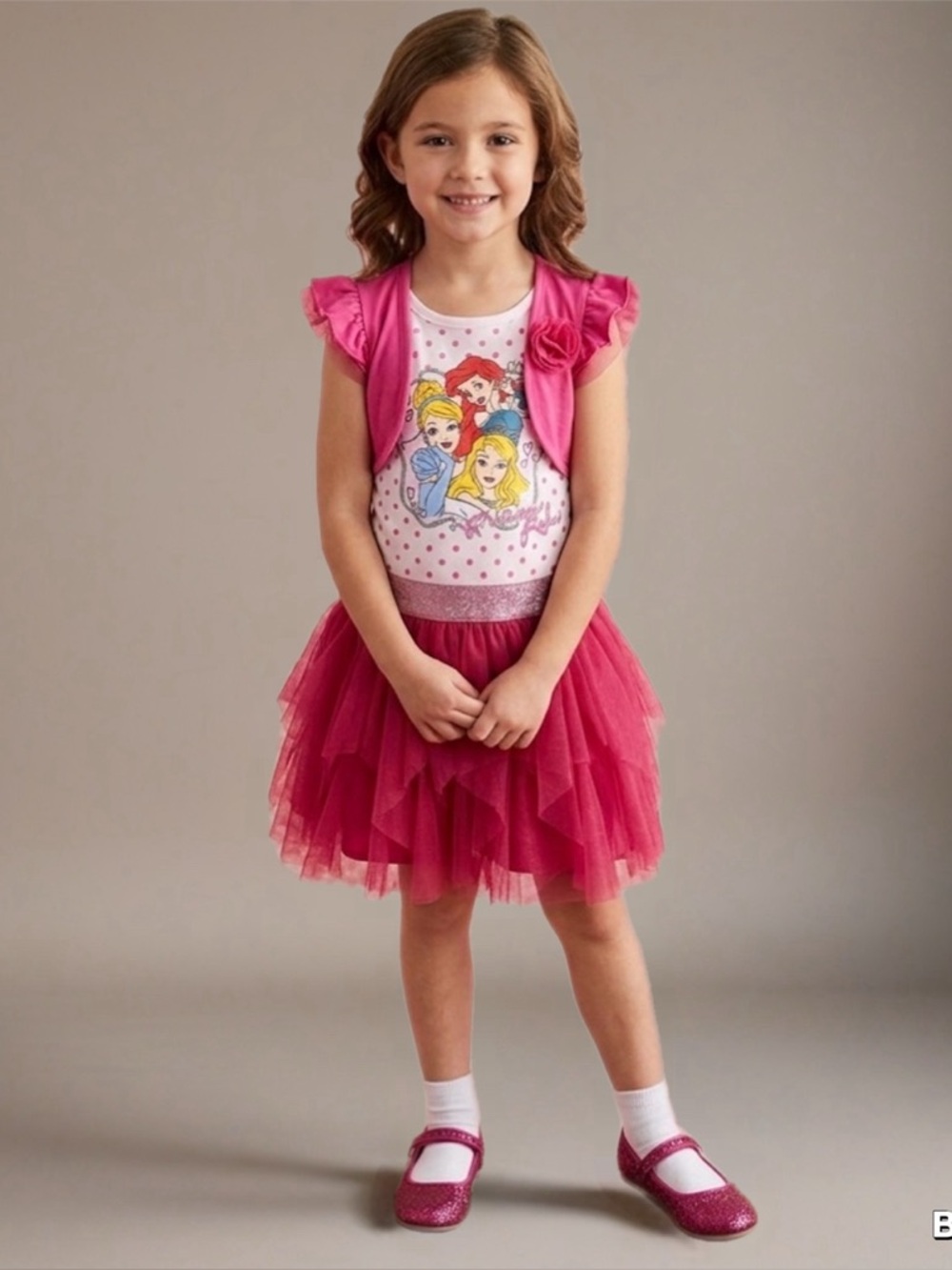 Girls Pink Princess Tutu Dress